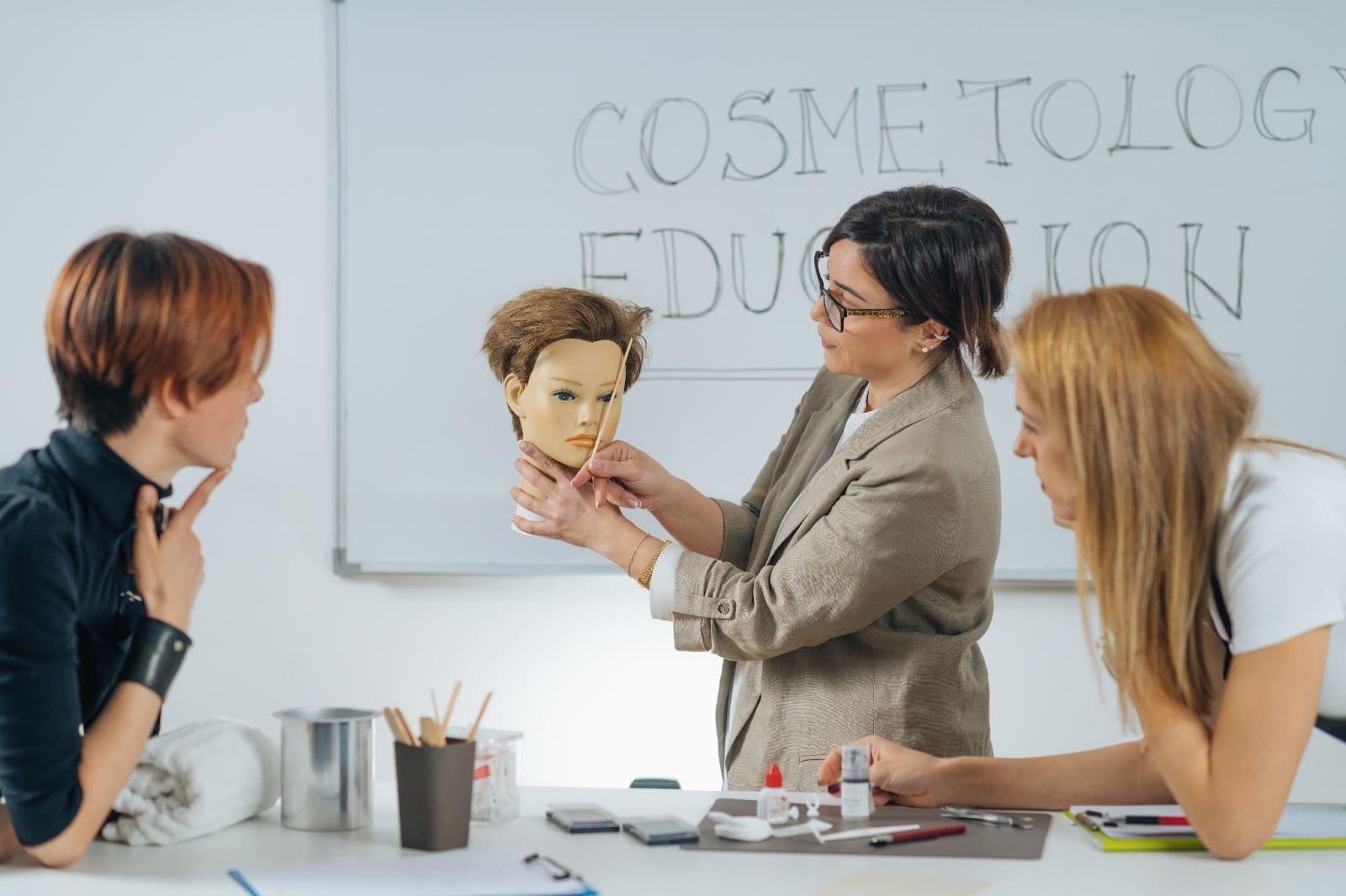 a teacher is  teacher at Passion Beauty Academy Beauty Institute